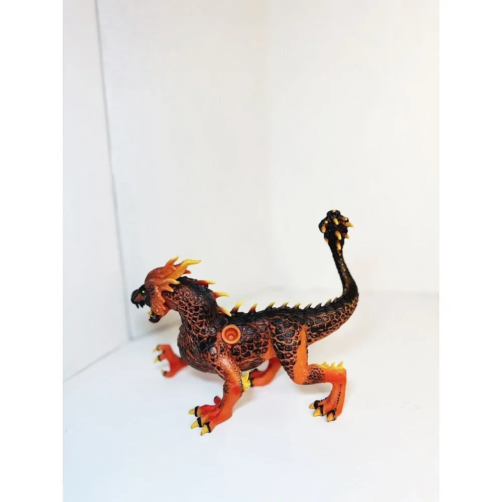 Schleich 2017 Eldrador Creatures Lava Dragon Figure Red Orange‎ Black